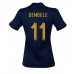 Cheap France Ousmane Dembele #11 Home Football Shirt Women World Cup 2022 Short Sleeve